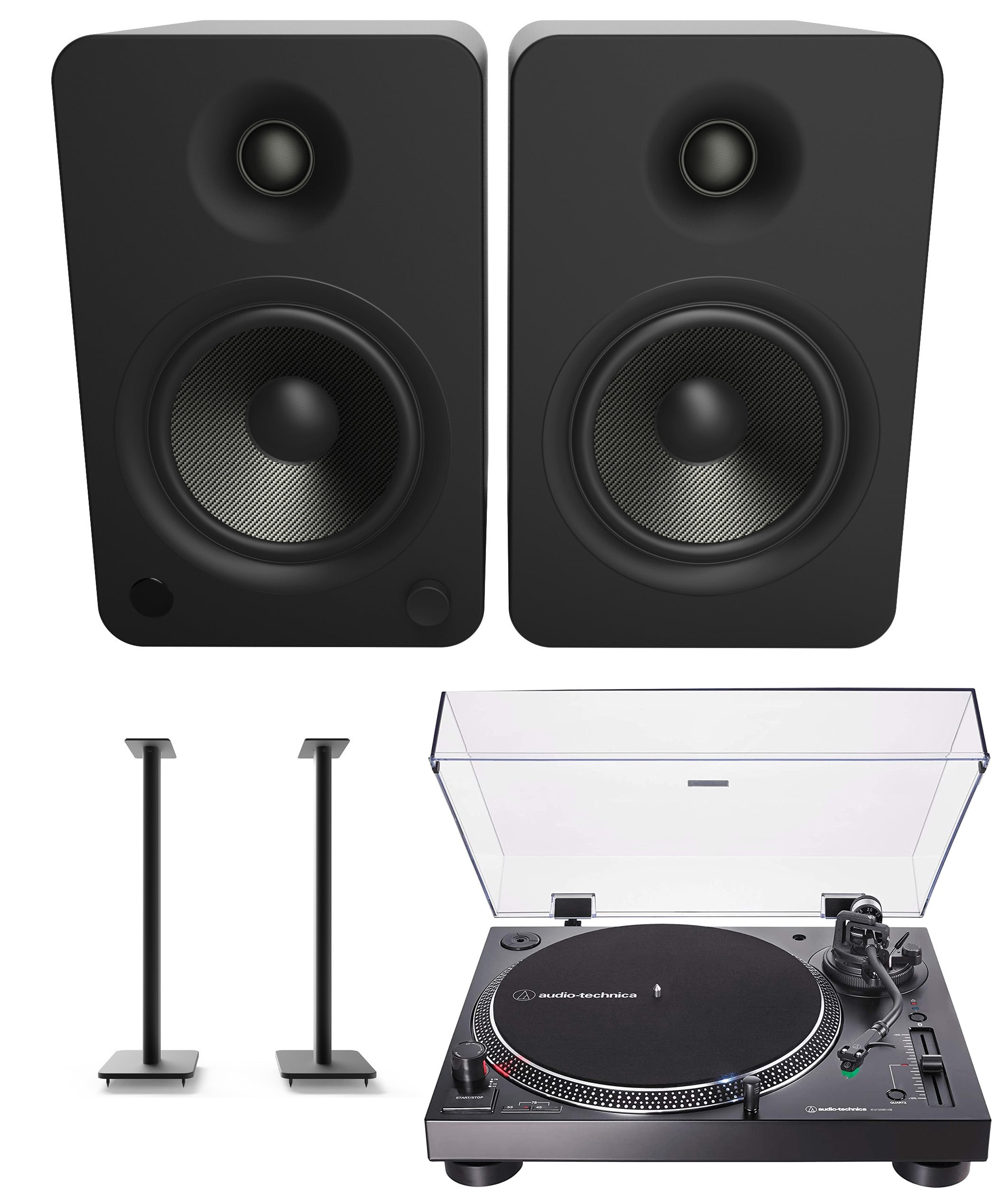 Kanto YU6MB 200W Bookshelf Speakers with Bluetooth - Matte Black (Pair) SP26PL 26