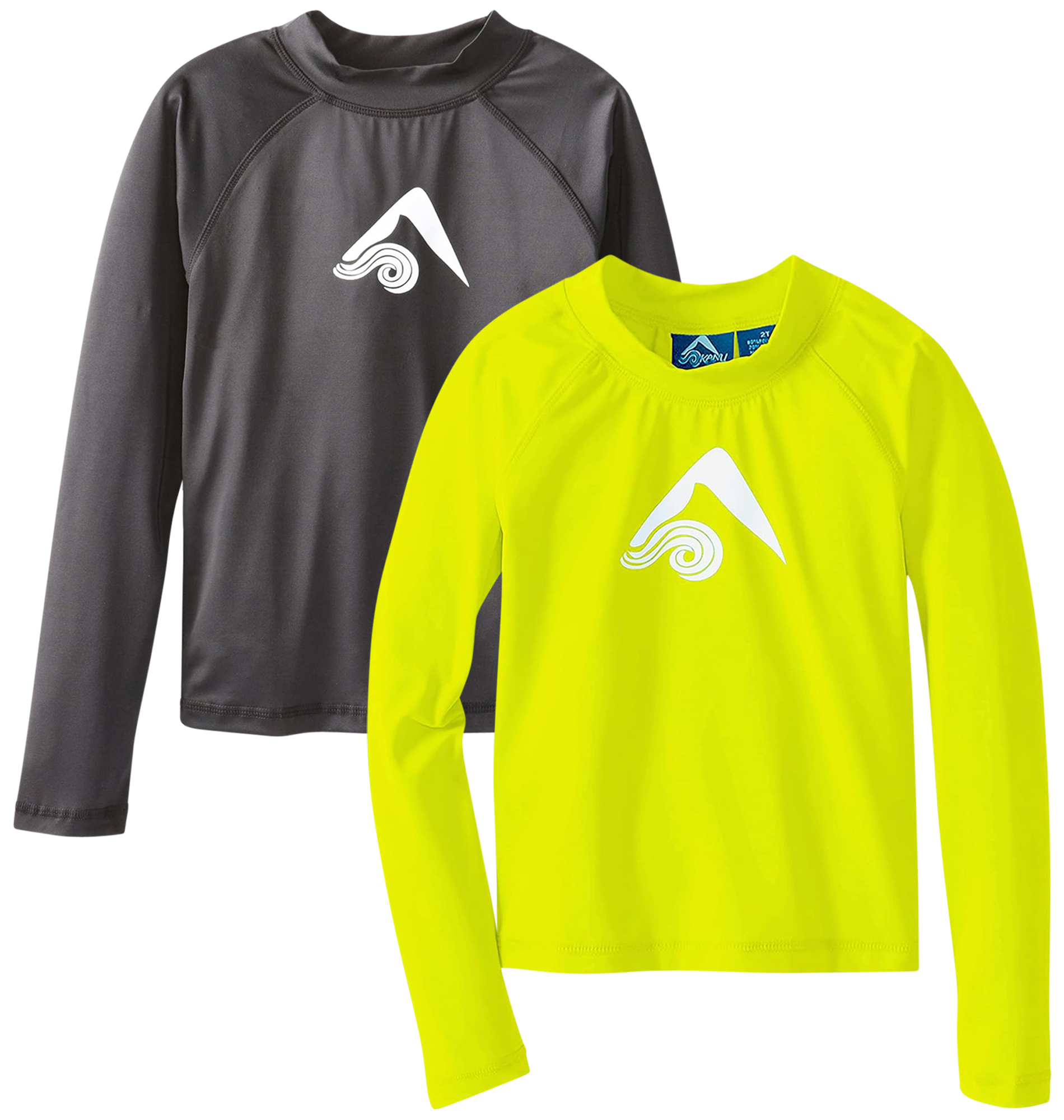 Kanu Surf Boys' Rash Guard 2 Pack UPF 50+ Quick Dry Long Sleeve Swim