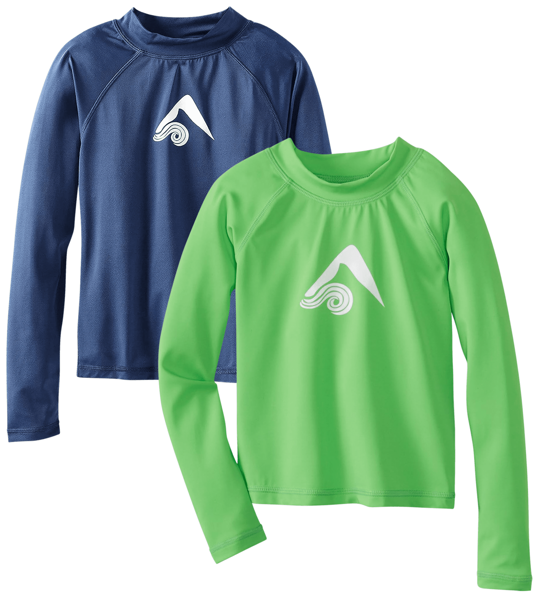 Kanu Surf Boys' Rash Guard 2 Pack UPF 50+ Quick Dry Long Sleeve Swim