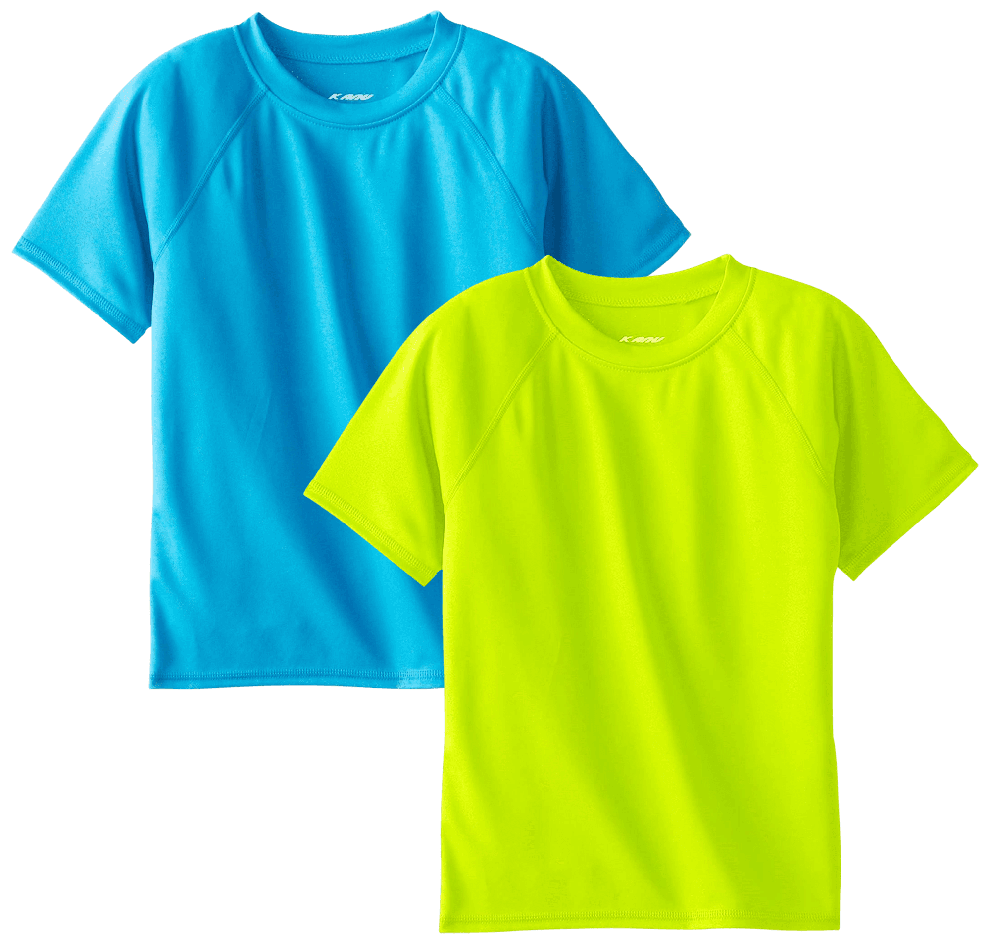 Kanu Surf Boys' Rash Guard 2 Pack UPF 50+ Quick Dry Short Sleeve Swim