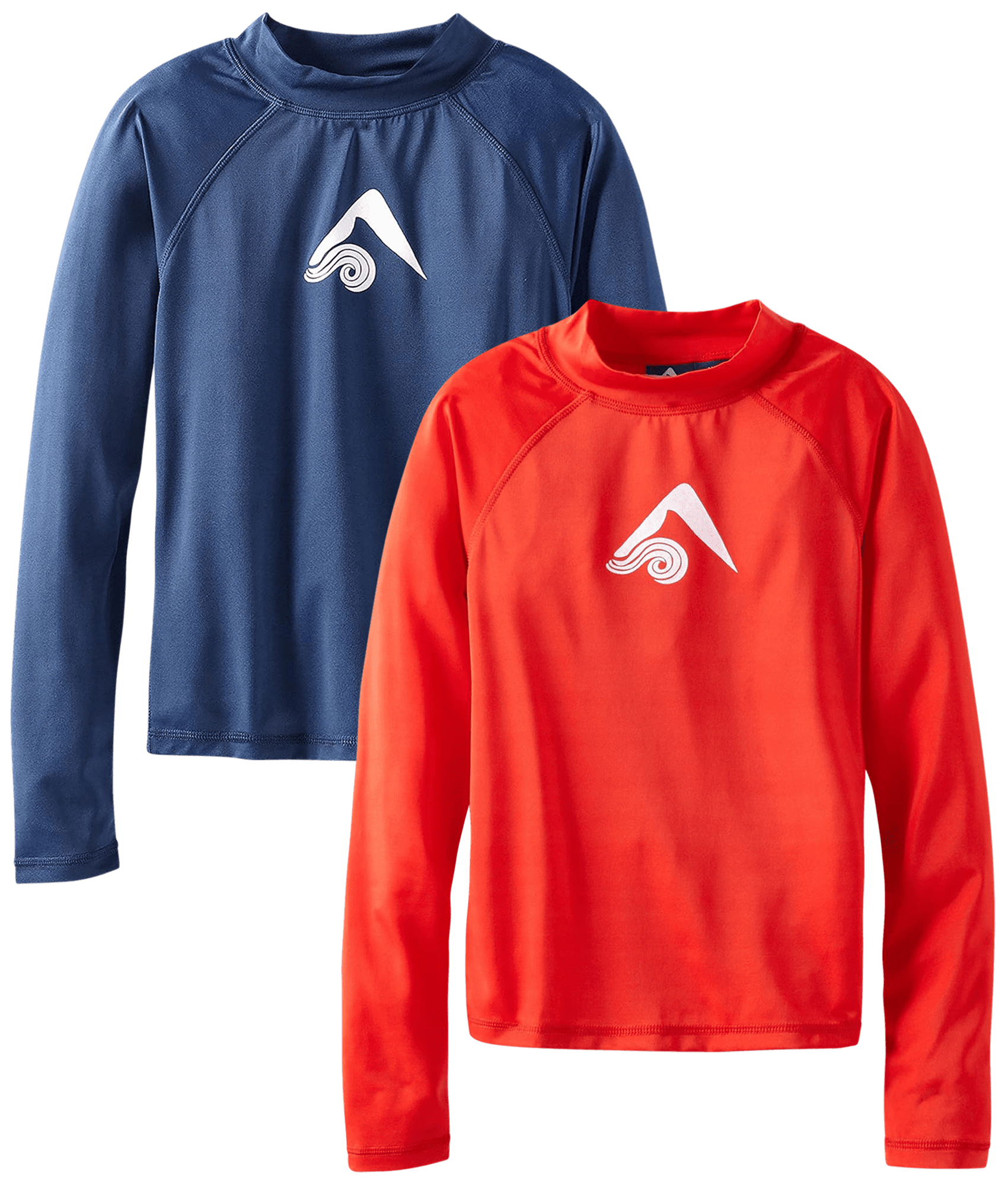 Kanu Surf Boys' Haywire Rashguard – UPF 50+ Sonnenschutz, Hoher Kragen, Surf-Line Weiß, Größe 2T