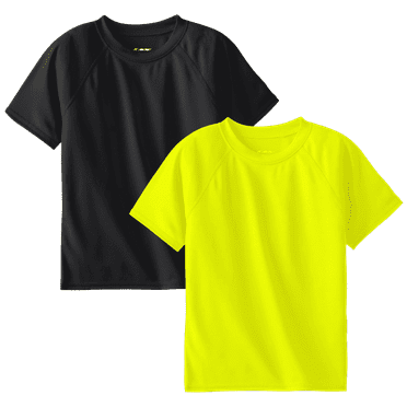 Kanu Surf Boys Swim Shirt - 2 Pack UPF 50  Quick Dry Short Sleeve Rash Guard for Boys (Sizes: 3T-16)