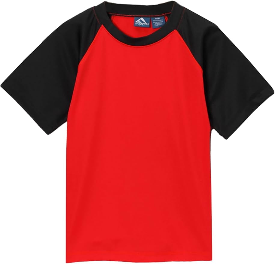 Kanu Surf Boys' Short Sleeve UPF 50+ Rashguard Swim Shirt