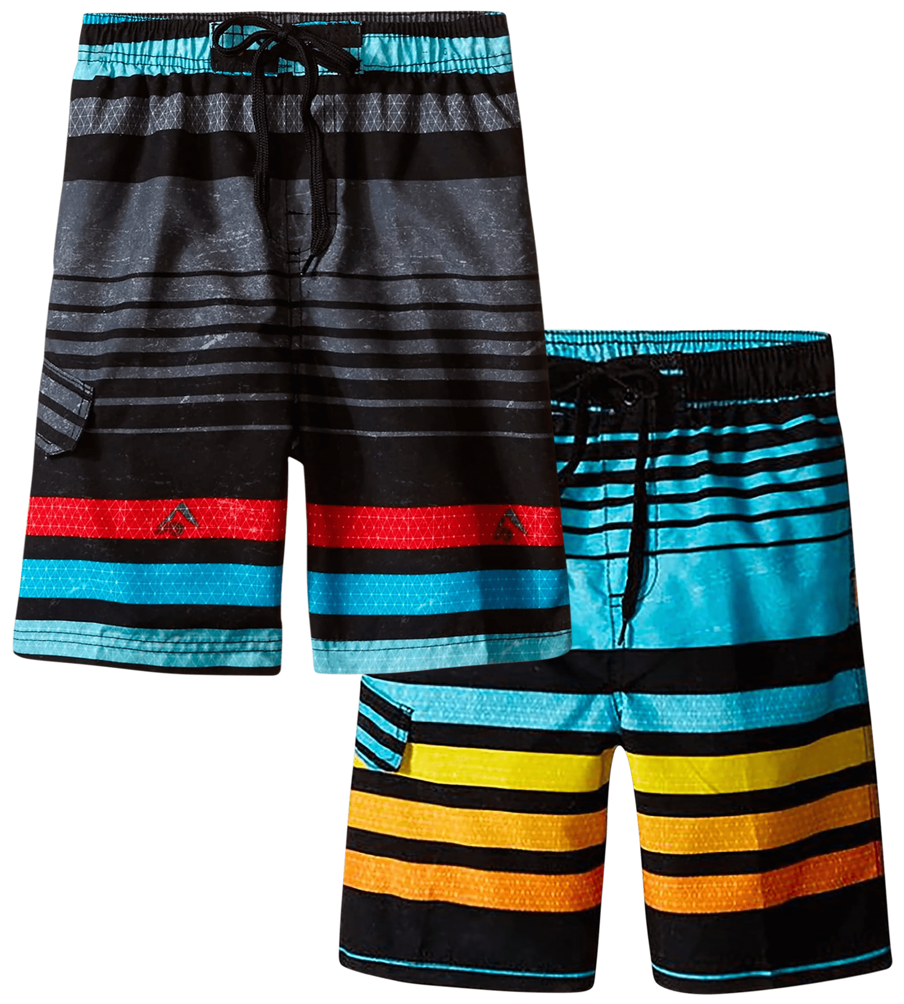 Kanu Surf Boys' Swim Trunks 2 Pack Quick Dry Board Shorts Bathing