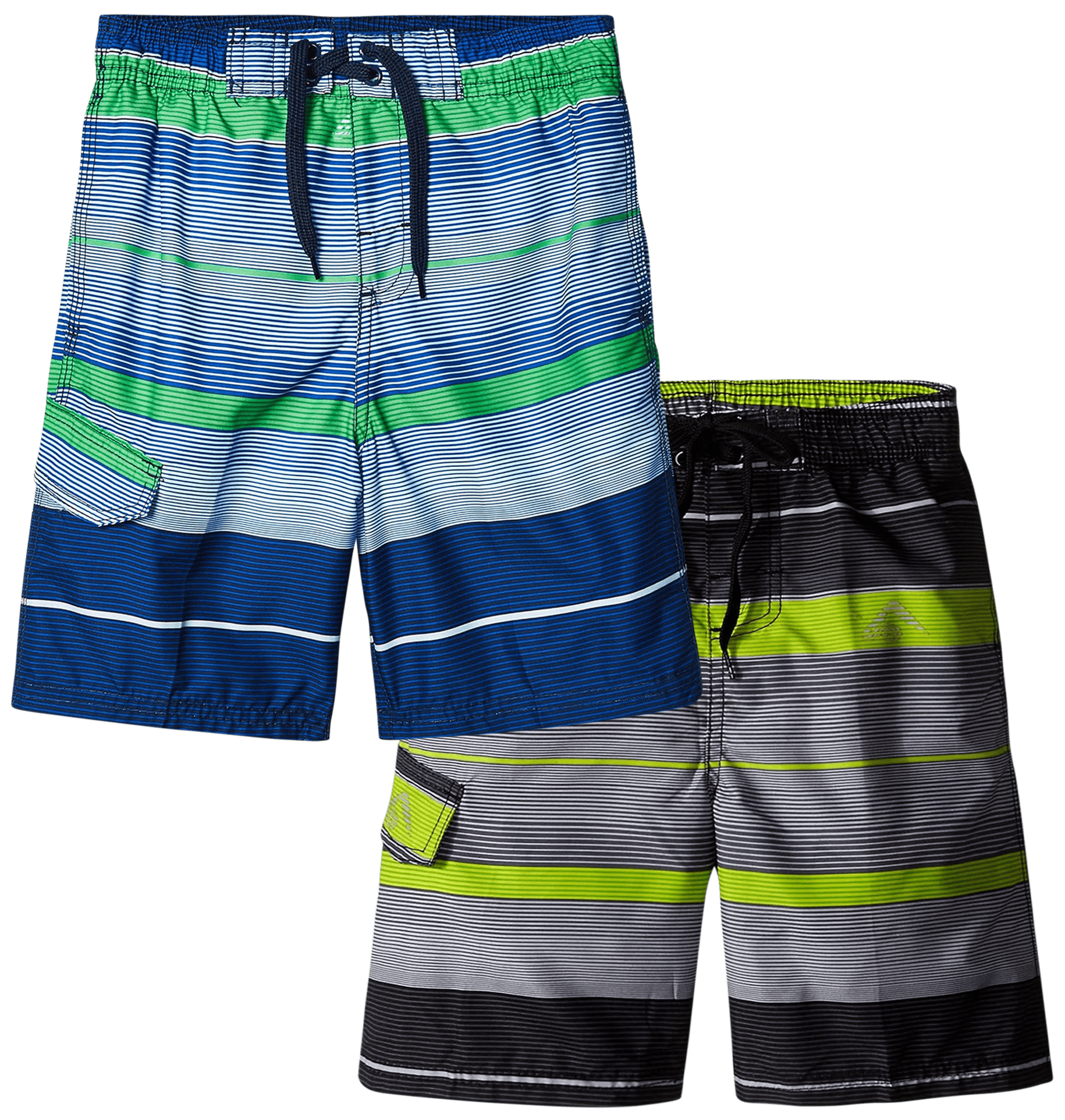 Kanu Surf Boys' Swim Trunks 2 Pack Quick Dry Board Shorts Bathing