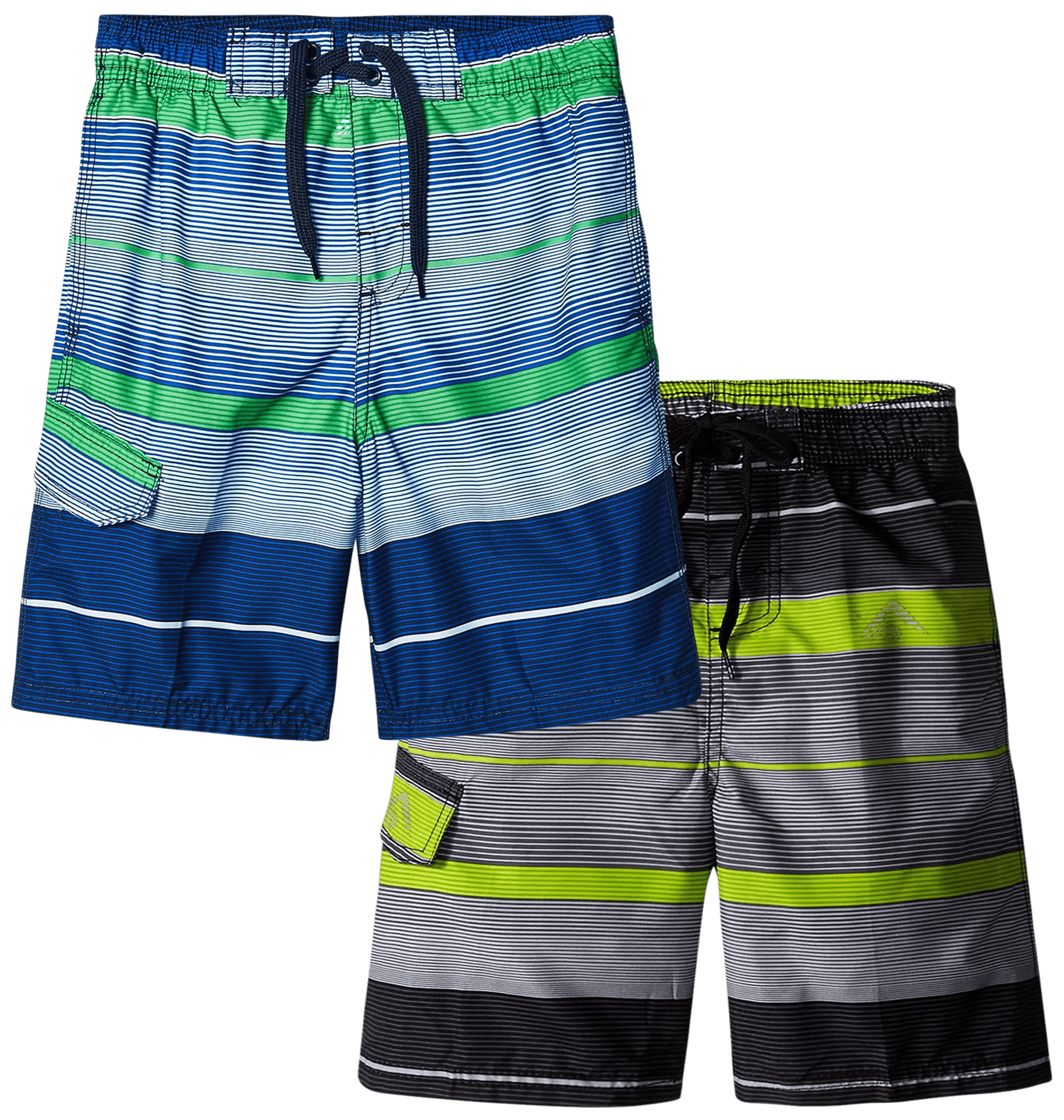 Kanu Surf Boys' Swim Trunks 2 Pack Quick Dry Board Shorts Bathing
