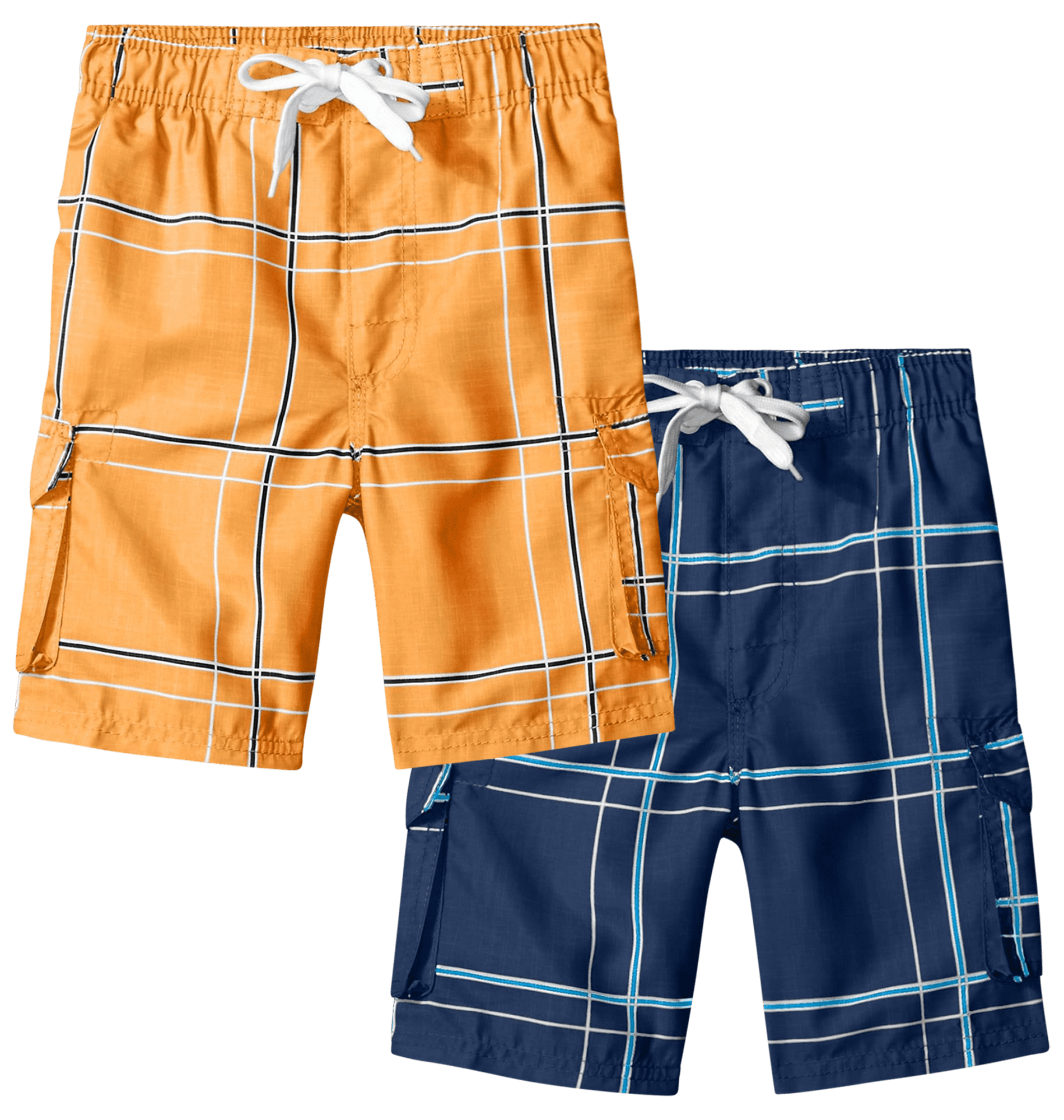 Kanu Surf Boys' Swim Trunks 2 Pack Quick Dry Printed Board Shorts