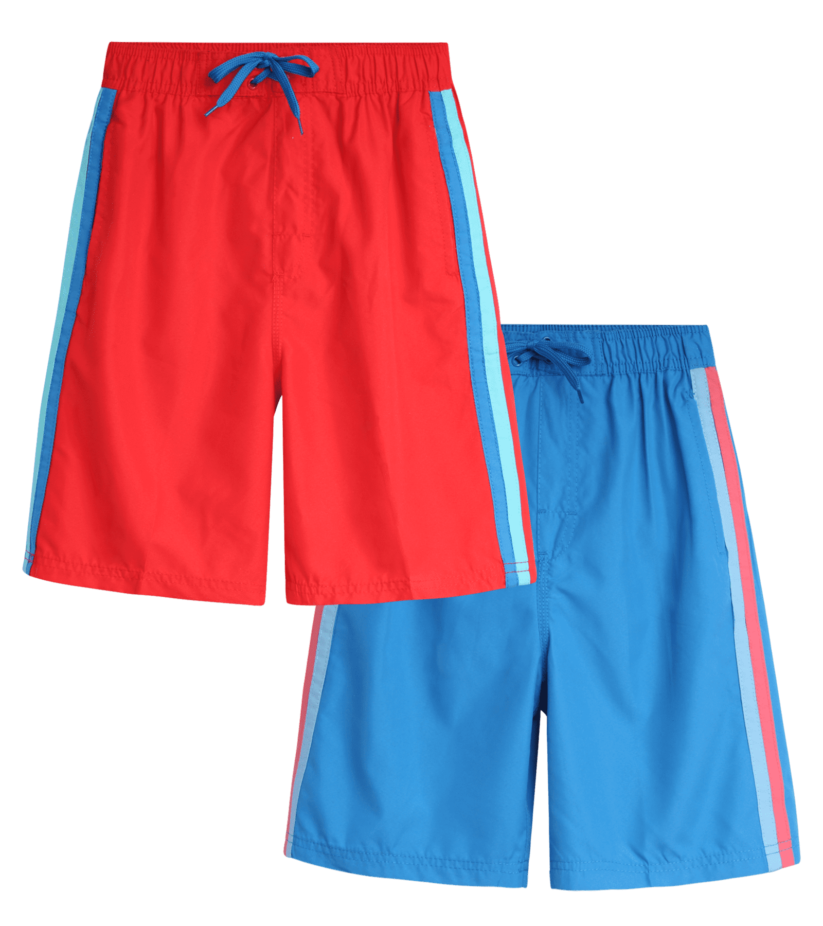 Kanu Surf Costume Da Bagno Per Ragazzi, Pantaloncini Da Spiaggia Con Strisce, Asciugatura Rapida - 5
