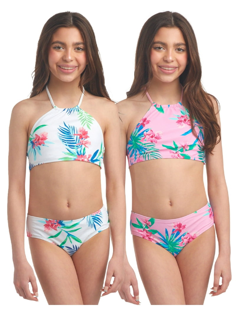 Kanu Surf Girls Swimsuits - 4 Piece UPF 50+ Quick Dry Girls
