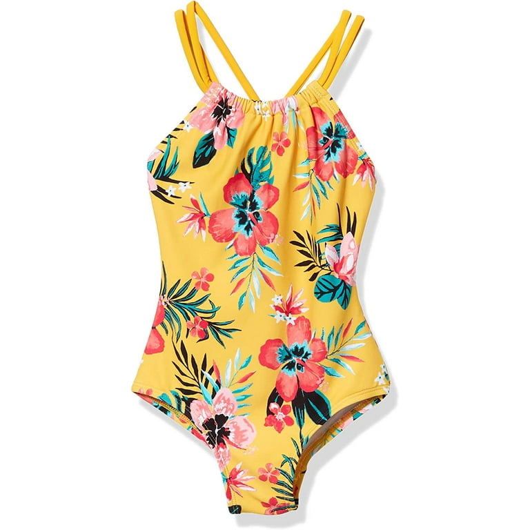 Kanu Surf Girls Jasmine Beach Sport Halter One Piece Swimsuit