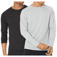 thumbnail image 1 of Kanu Surf Mens Rash Guard - 2 Pack UPF 50+ Quick Dry Long Sleeve Swim Shirts for Men (S-XXL), 1 of 7