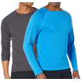 thumbnail image 1 of Kanu Surf Mens Rash Guard - 2 Pack UPF 50+ Quick Dry Long Sleeve Swim Shirts for Men (S-XXL), 1 of 7