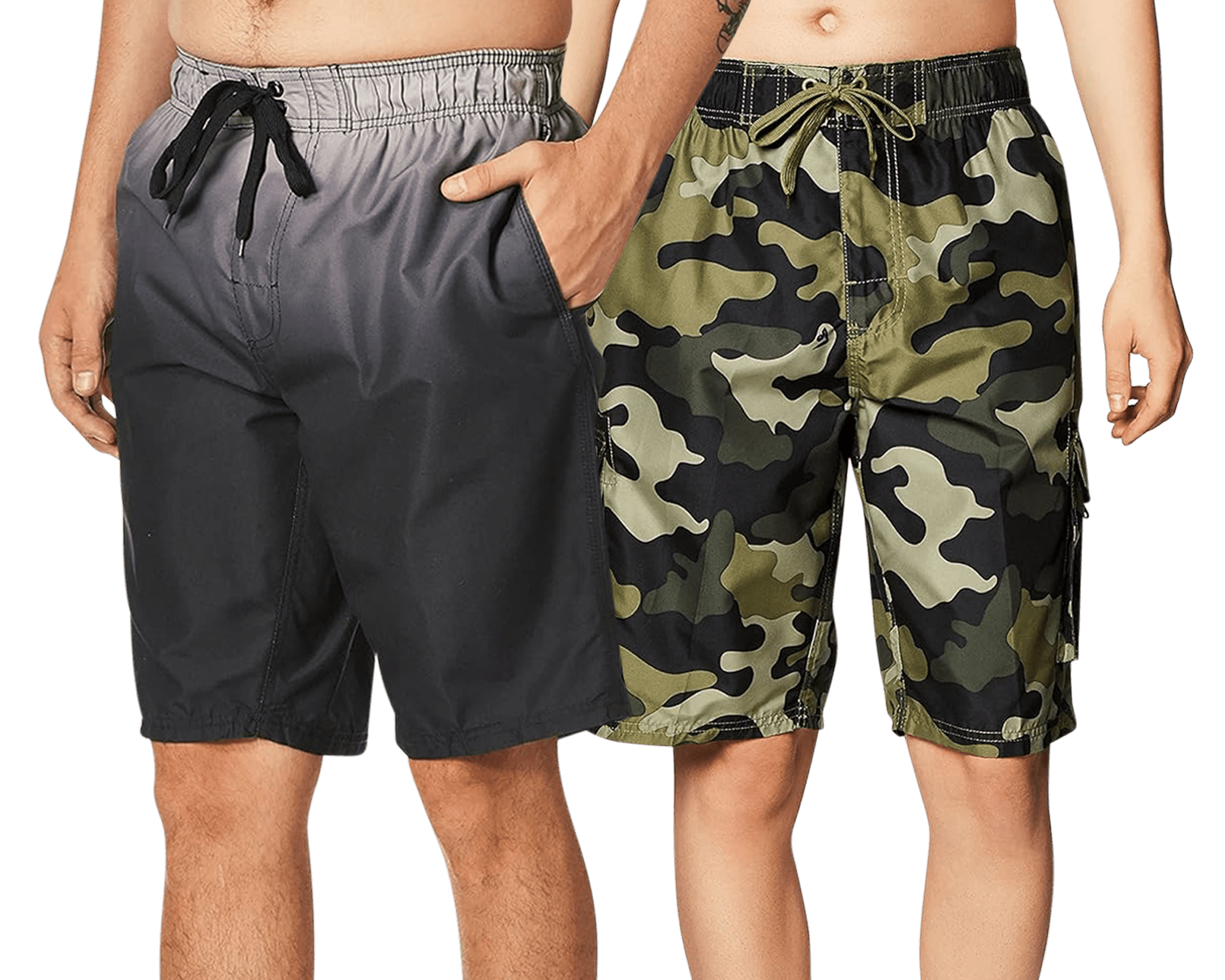 Kanu Surf Men's Swim Trunks 2 Pack UPF 50+ Quick Dry Flex Bathing Suit, 9" Inseam (SXXL