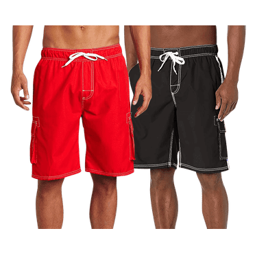 Kanu Surf Men's Swim Trunks - 2 Pack UPF 50  Quick Dry Flex Bathing Suit, 9" Inseam (S-XXL)
