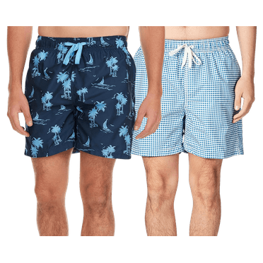 Kanu Surf Men's Swim Trunks - 2 Pack UPF 50  Quick Dry Havana Bathing Suit, 7" Inseam (S-XXL)