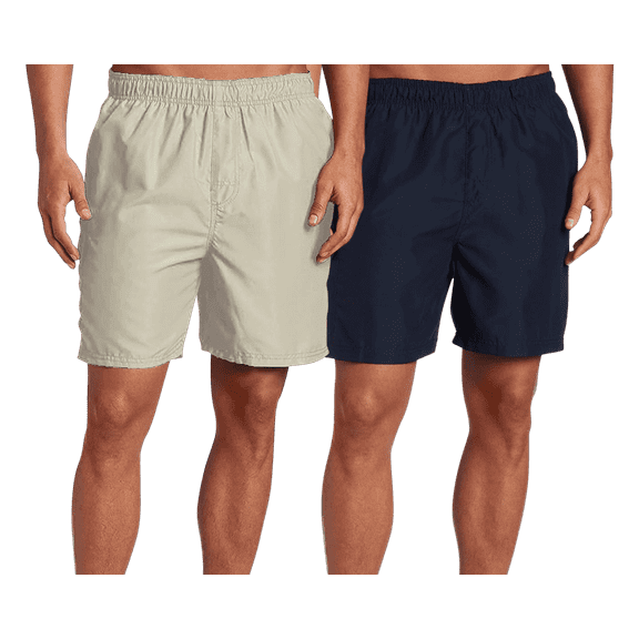 Kanu Surf Men's Swim Trunks - 2 Pack UPF 50  Quick Dry Havana Bathing Suit, 7" Inseam (S-XXL)