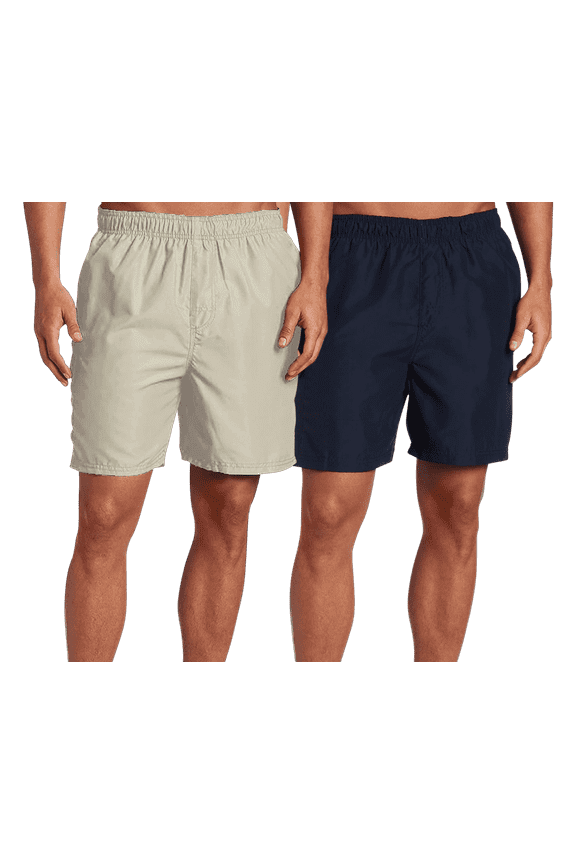 Men's Swim Trunks - 2 Pack UPF 50+ Quick Dry Havana Bathing Suit, 7" Inseam (S-XXL)