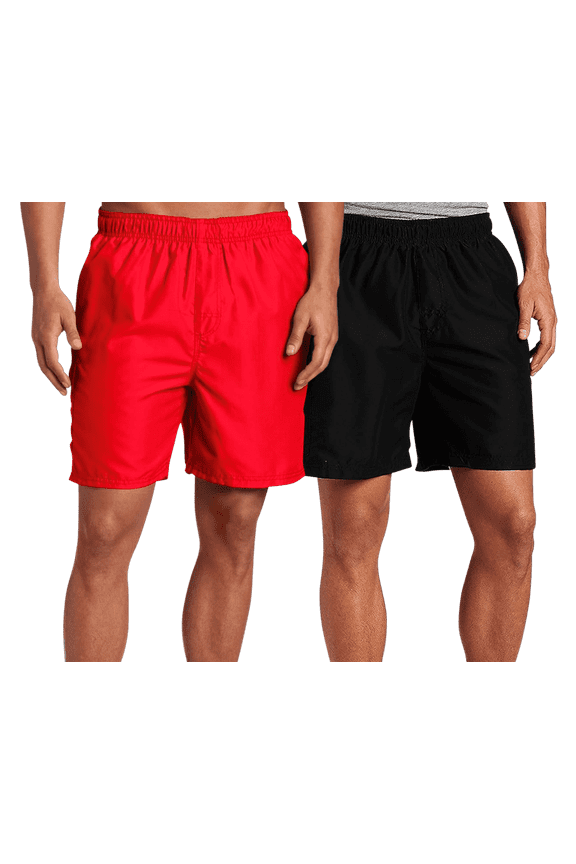 Men's Swim Trunks - 2 Pack UPF 50+ Quick Dry Havana Bathing Suit, 7" Inseam (S-XXL)