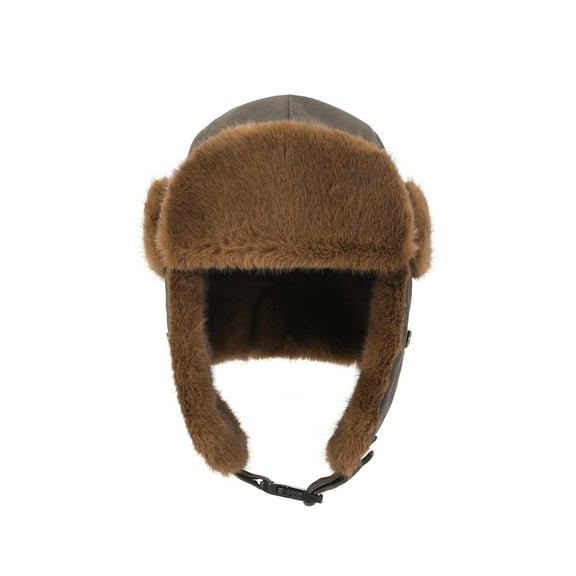Kanut Sports Burnell Trapper Hat Durable Cotton Canvas Shell Fabric, Soft Faux Fur Earflaps, Warm and Wind Resistant, for Men and Women