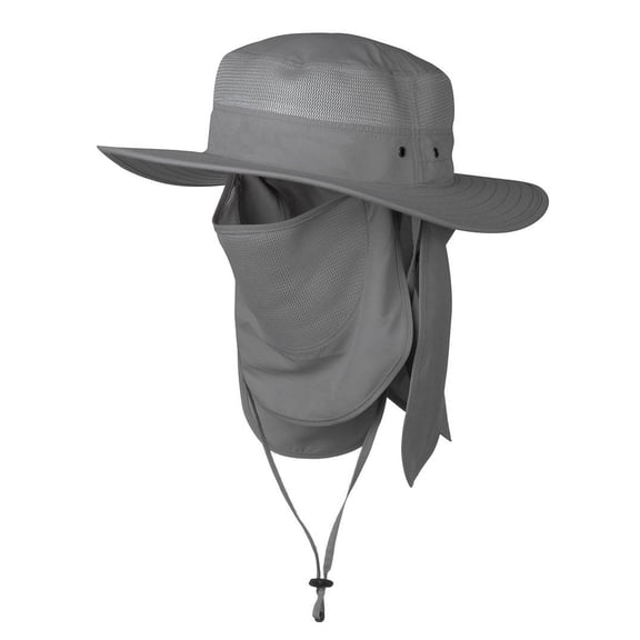 Kanut Sports Keya Adult Unisex Performance Boonie Hat Neck & Face Drape, Dark Gray