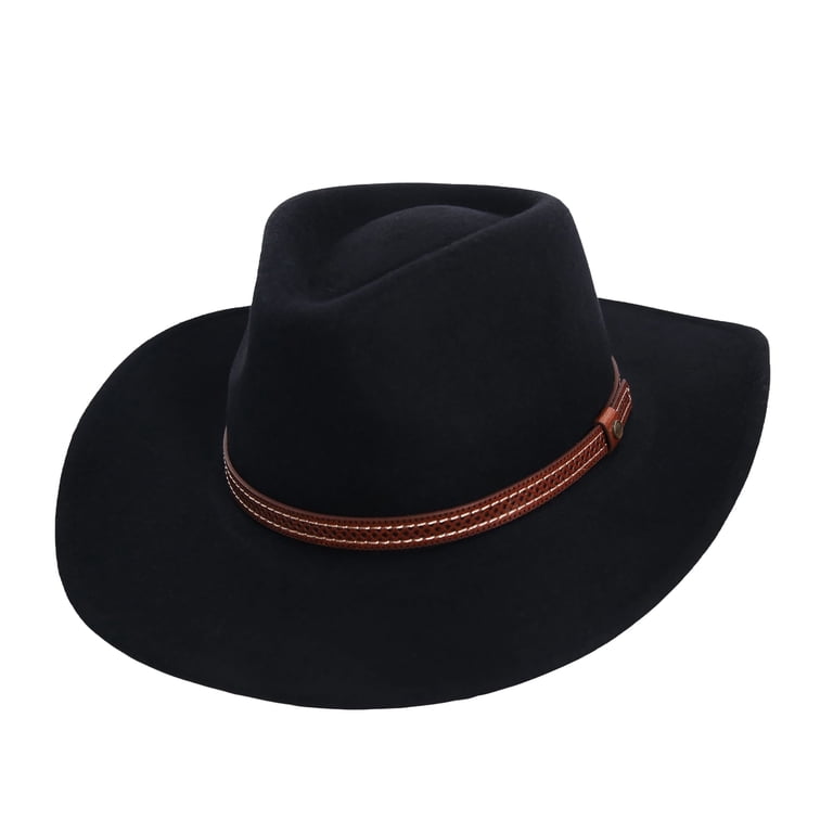 Kanut Sports - Rocky - Wool Felt Western-Style Black Cowboy  display picture 1