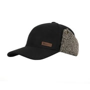 Kanut Sports York Camper Cap with Earflaps Warm Wool Blend Trapper Hat, Winter Baseball Cap for Men