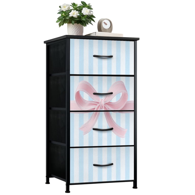 pink and blue dresser Funky Painted Dresser with Pink and Blue