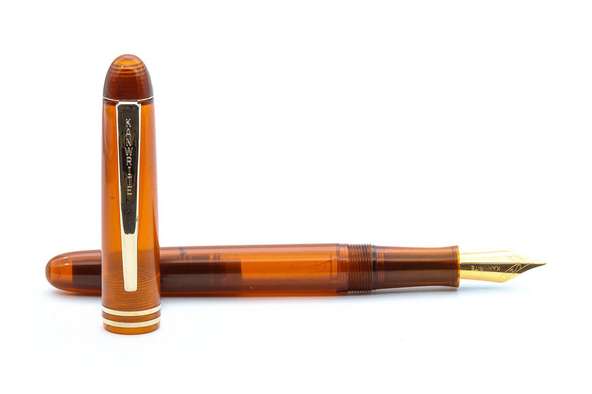 Kanwrite Desire Crystal Amber Medium Point Fountain Pen