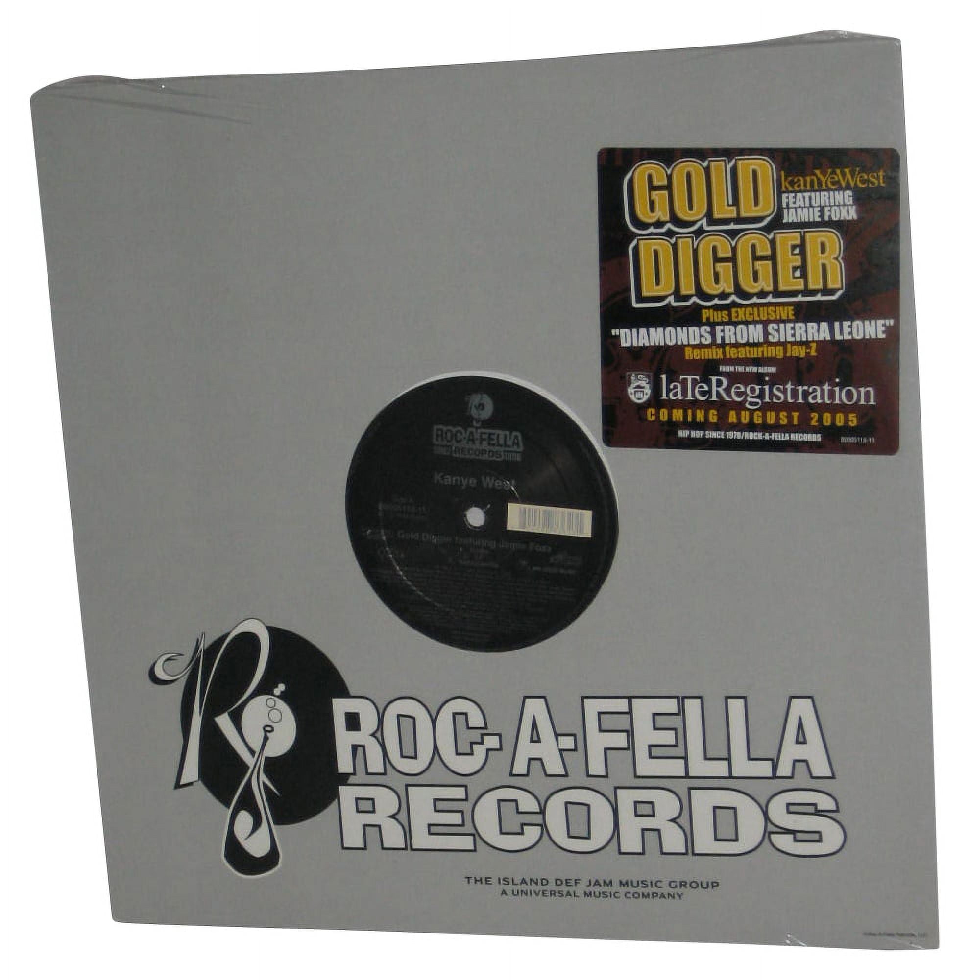 Kanye West feat Jamie Foxx & Jay-Z : Gold Digger (radio, LP, inst)/Diamonds  From Sierra Leone (rmx) (radio, LP, inst) (12-inch, Vinyl record) -- Dusty  Groove is Chicago's Online Record Store