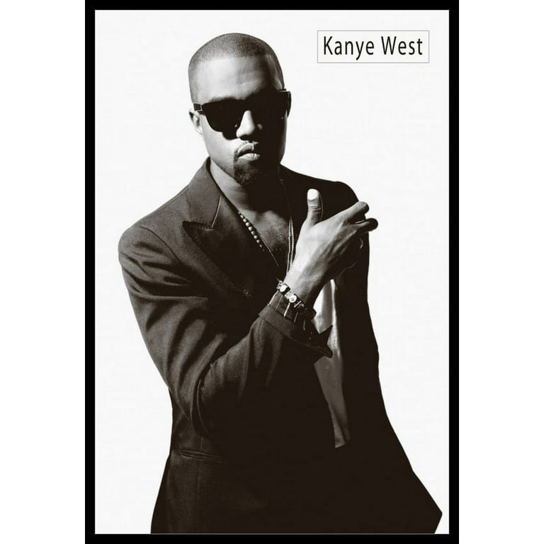 Kanye West Portrait Laminated & Framed Poster (24 x 36) 