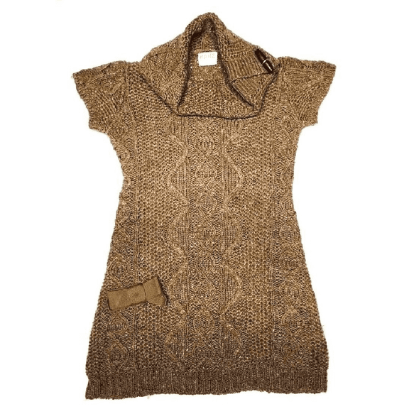 Kanz Girl's Wool Blend Weekend Trip Cable Sweater Dress Size 6 Years/116 cm