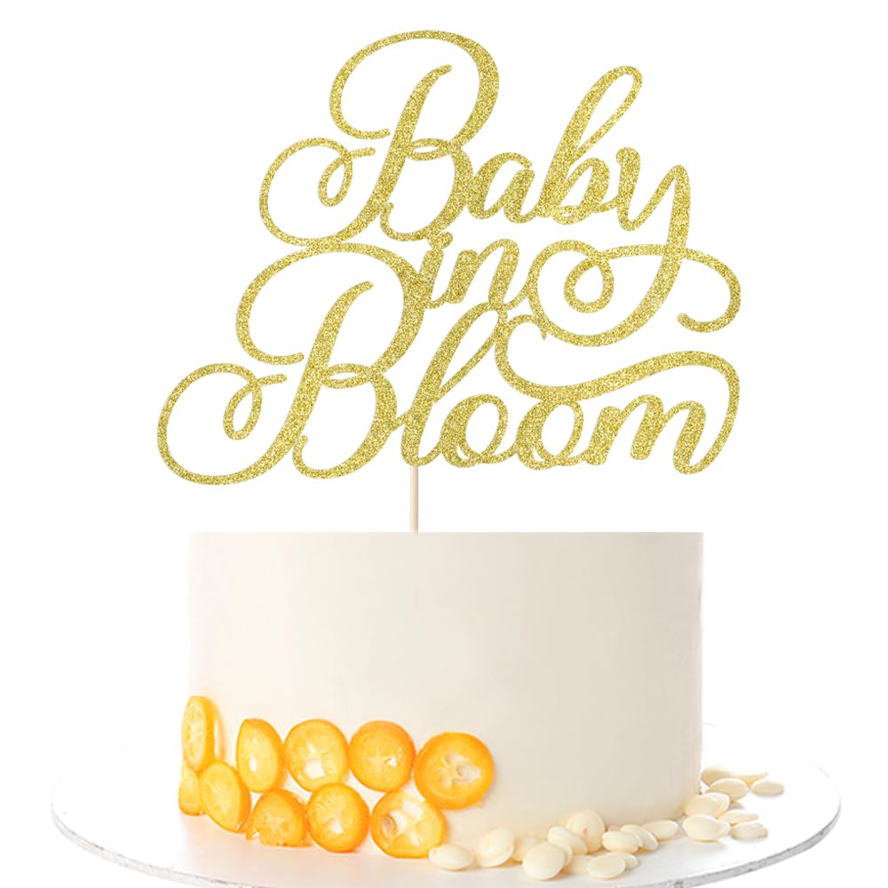 Kaoenla Baby in Bloom Cake Topper Baby Shower Cake Decorations, Baby