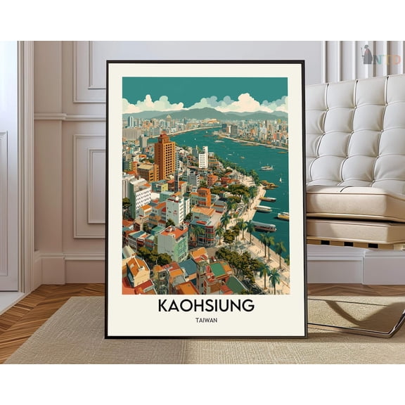 Kaohsiung Taiwan Poster, Unframed Paper Poster 8x10in