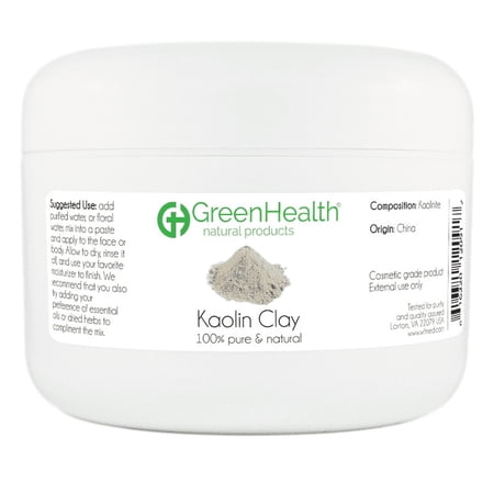 Kaolin Clay 6 oz Plastic Jar - GreenHealth