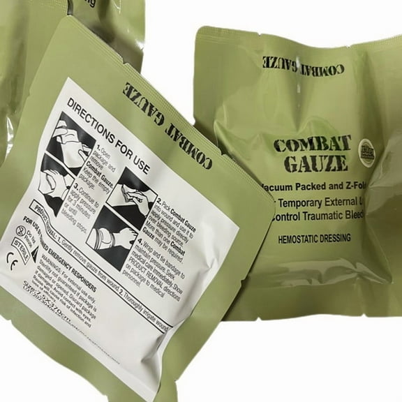 Kaolin Gauze Combat Emergency Trauma  Soluble For Ifak Tactical Wound Dressing