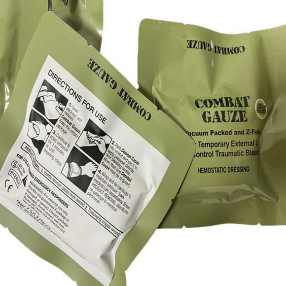 Kaolin Gauze Combat Emergency Trauma Soluble For Ifak Tactical Wound Dressing