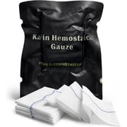 Kaolin Hemostatic Flexible Z Fold Design First Aid Gauze, 3 Inch x 12.5 ft
