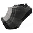 thumbnail image 1 of Kaondbfi Men Athletic Running Socks 6 Pairs Breathable Low Cut Sports Socks with Cushioning Ankle Socks Men's Accessories Socks, 1 of 9