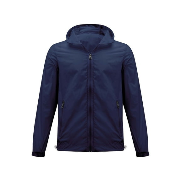 Kaondbfi Plus Size Coat for Men, Summer and Autumn Lightweight Windproof Outwear Solid Color Fluorescent Zipper Sunproof Jacket Mens Winter Coat