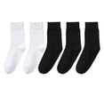 thumbnail image 1 of Kaondbfi Socks for Women 10PCS Fashion Cotton Socks Autumn and Winter Sweat Absorbent Breathable Warm Ladies Solid Color Pile Socks Short Socks, 1 of 4