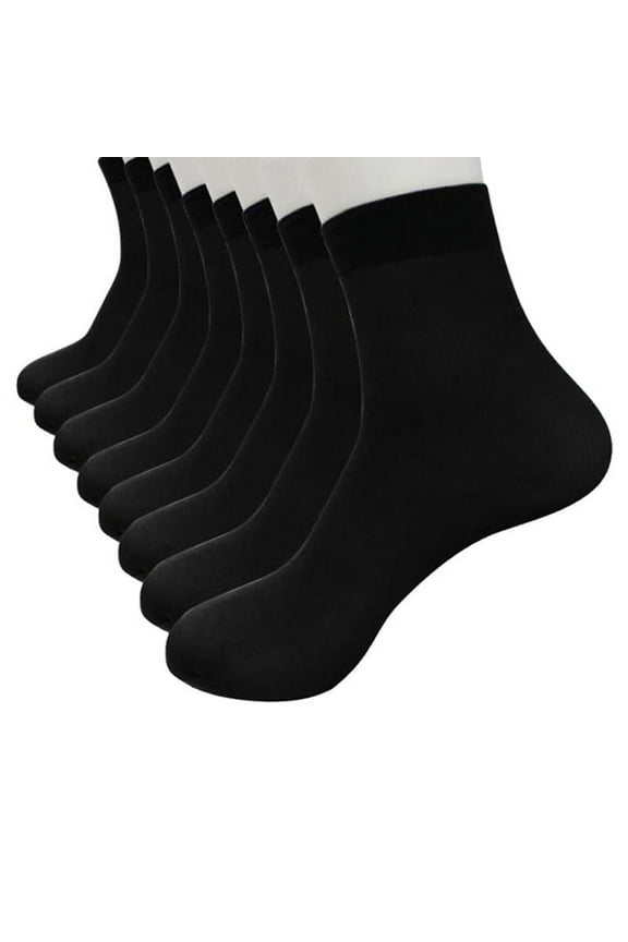 Socks for Women 4 Pairs Bamboo Fiber Ultra-thin Elastic Silky Short Silk Stockings Socks