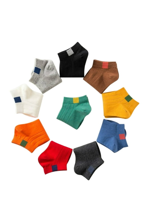 Socks for Women Korea Ready Stock Women Casual Cotton Solid Pure Color Comfortable Socks