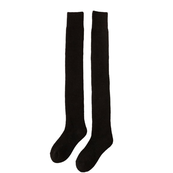 Kaondbfi Stockings for Women Knit Thigh High Socks Over The Knee High Leg Warmers Winter Long Stockings