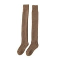 thumbnail image 1 of Kaondbfi Stockings for Women Knit Thigh High Socks Over The Knee High Leg Warmers Winter Long Stockings, 1 of 5