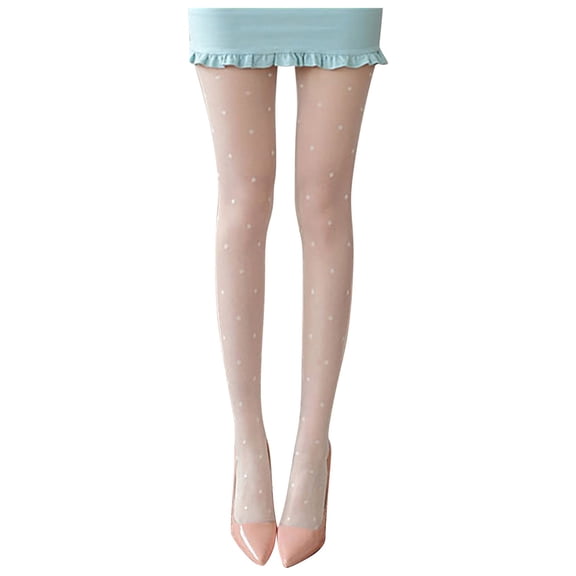 Kaondbfi Tights for Women Polka Dot Thin Silk Pantyhose Stocksings Women's Acccessories Socks