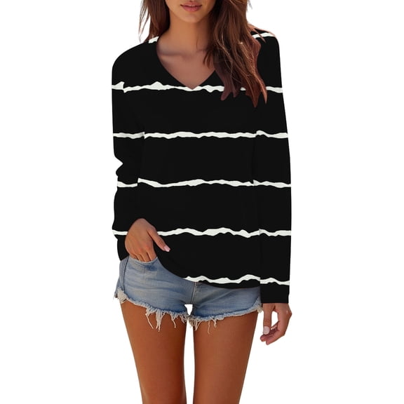Kaondbfi Valentine's Day Women's Football Lover Casual V Neck Long Sleeve T Shirt Surprise Gifts for Your Beloved