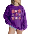 thumbnail image 1 of Kaondbfi Valentines Shirts for Women Oversized Casual Heart Graphic Sweatshirts Plus Size Long Sleeve Crewneck Pullover Tops Surprise Gifts for Your Darling, 1 of 4