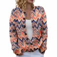 thumbnail image 1 of Kaondbfi Women's Cardigan, Open Front Cardigans Cute Flower Print Sweaters Crew Neck Button Down Trendy Fall Tops Coat Winter Coat for Women, 1 of 7