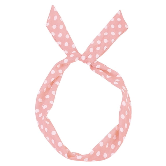Kaondbfi Women's Summer Fashion Headband Paisley Rockabilly Wired Headband Polka Dot Tartan Retro Scarf Wire Hair Band Womens Fall Essentials Accessories