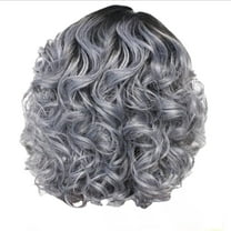 Kaonry European and American Style Women'S Short Curly Wigs, Unique Gray Wig Hairstyles, Sexy Short Curly Wig Women'S Full Wig Wig Cool Styling Wig Fashion Wig